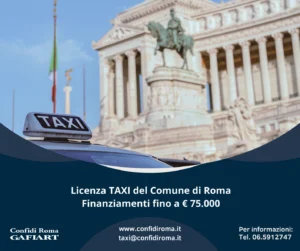 Finanziamenti per licenze taxi Roma